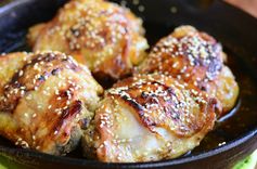 Sesame Roasted Chicken Thighs