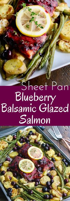 Sheet Pan Blueberry-Balsamic Salmon