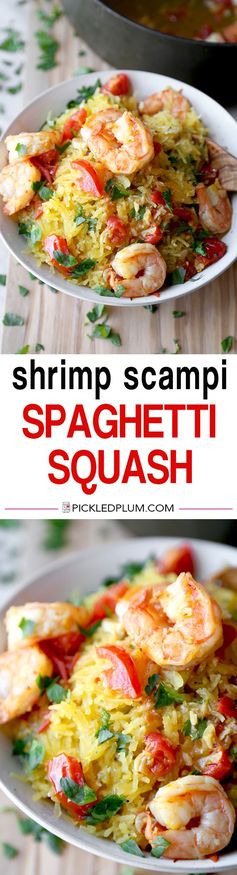 Shrimp Scampi Spaghetti Squash