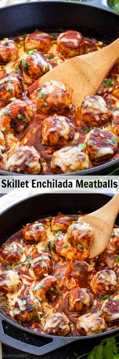 Skillet Enchilada Meatballs