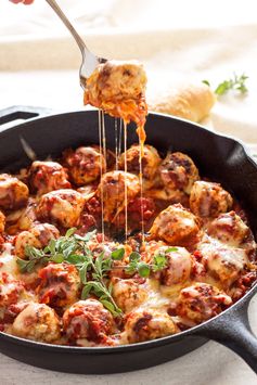 Skillet Meatballs in Marinara Sauce