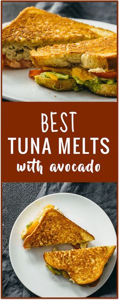 Skillet tuna melts with avocado