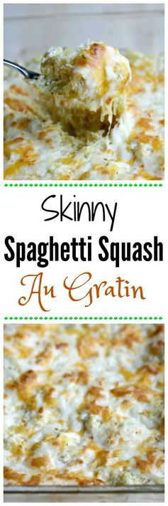 Skinny Spaghetti Squash Au Gratin