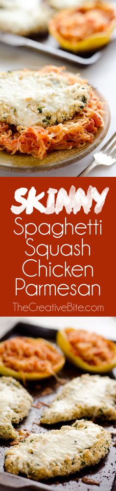 Skinny Spaghetti Squash Chicken Parmesan