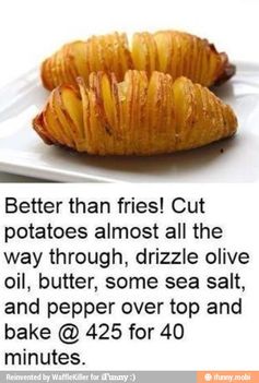 Sliced Baked Potatoes