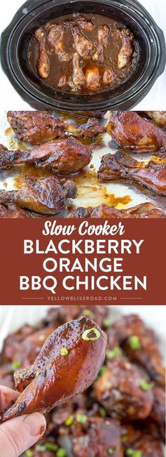 Slow Cooker Blackberry Orange Barbecue Chicken