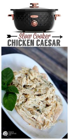 Slow Cooker Caesar Chicken