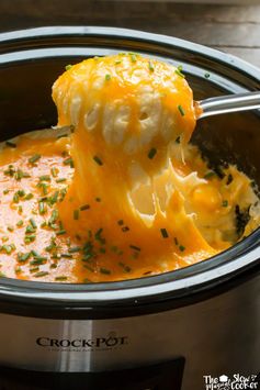 Slow Cooker Cheesy Mashed Potatoes