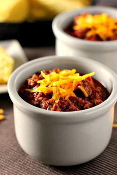 Slow Cooker Hearty No-Bean Chili