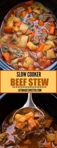 Slow Cooker Homemade Beef Stew
