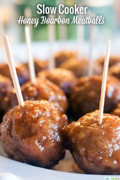 Slow Cooker Honey Bourbon Meatballs