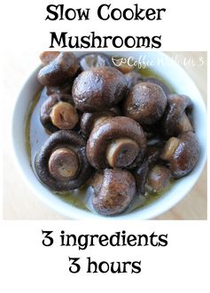 Slow Cooker Mushrooms