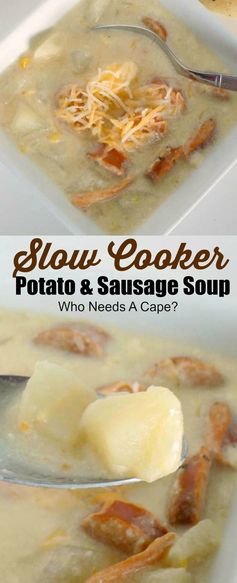 Slow Cooker Potato & Sausage Soup