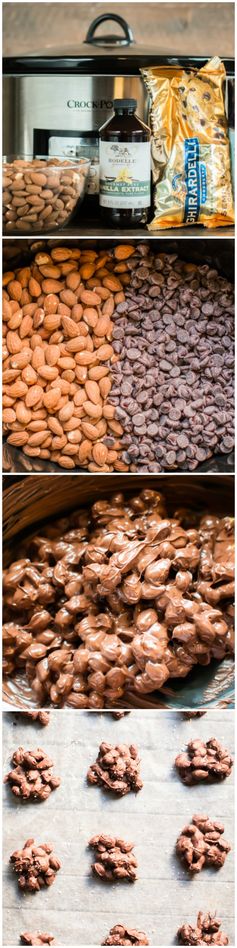 Slow Cooker Sea Salt Chocolate Almond Clusters