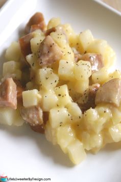 Smoked Sausage and Potato Casserole in the Crock Pot