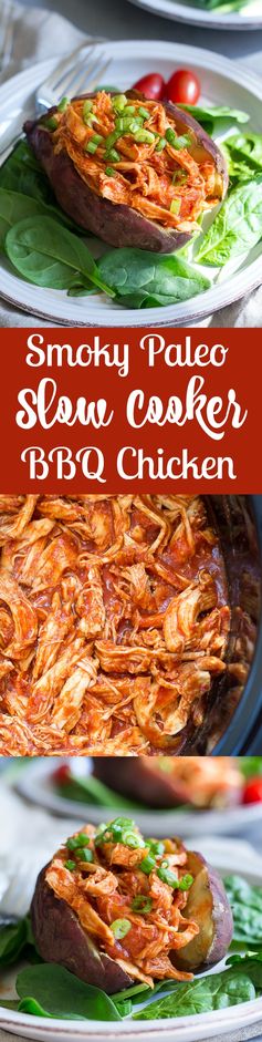 Smoky Paleo Slow Cooker BBQ Chicken