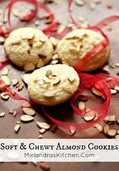 Soft & Chewy Almond Cookies