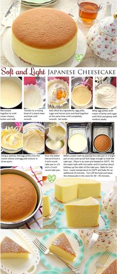 Soft and Light as Air Japanese Cheesecake