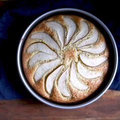 Sour Cream Cardamom Pear Cake