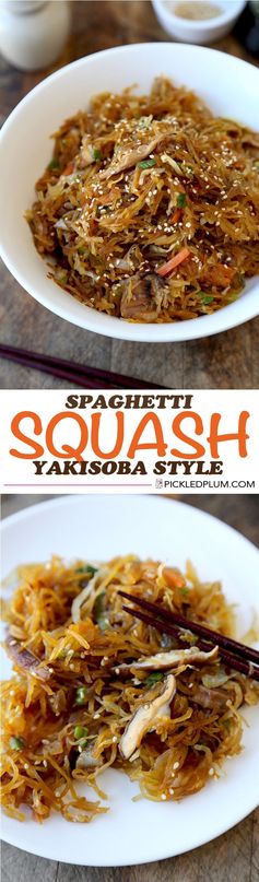 Spaghetti Squash Yakisoba Style