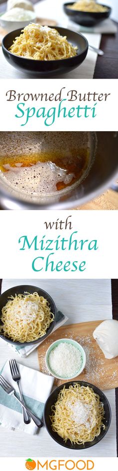 Spaghetti with Browned Butter and Mizithra Cheese