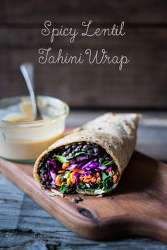 Spicy Lentil Tahini Wrap