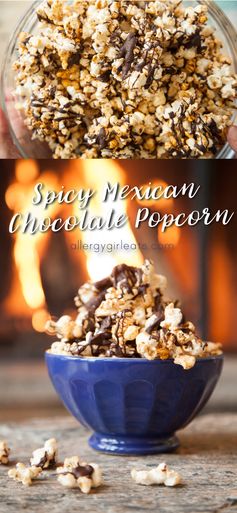 Spicy Mexican Chocolate Popcorn