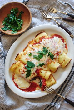 Spinach, Mushroom and Ricotta Crepes