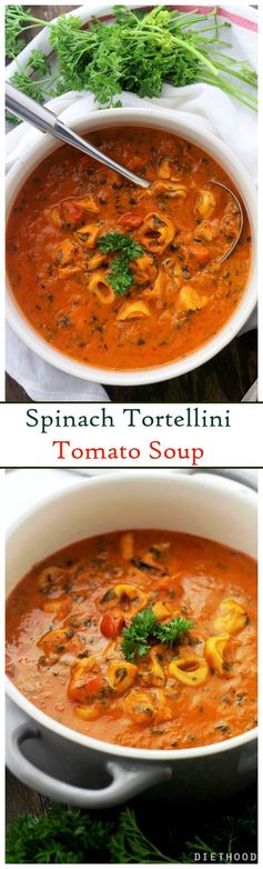 Spinach Tortellini Tomato Soup