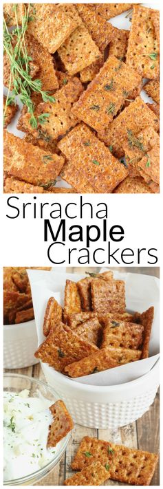 Sriracha Maple Crackers