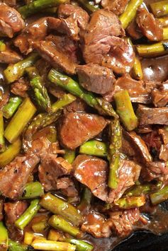 Steak and Asparagus Teriyaki Ramen