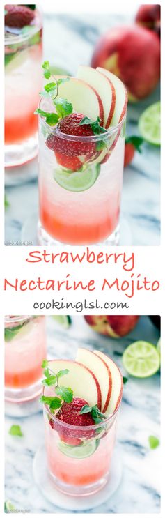 Strawberry Nectarine Mojito