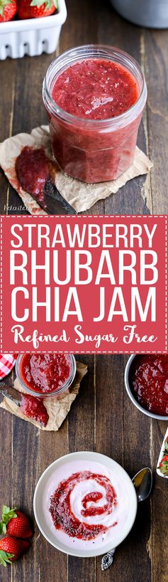 Strawberry Rhubarb Chia Jam