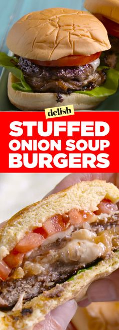 Stuffed Onion Soup Burgers