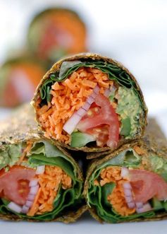 Super Guacamole Burrito (raw & gluten-free