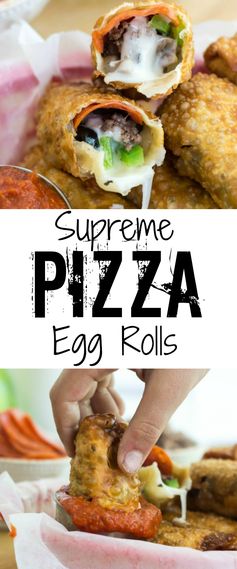 Supreme Pizza Egg Rolls