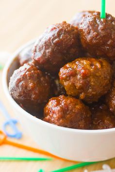 Sweet and Spicy Crockpot Meatballs