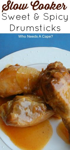 Sweet and Spicy Slow Cooker Drumsticks