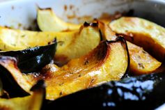 Sweet-Roasted Rosemary Acorn Squash Wedges