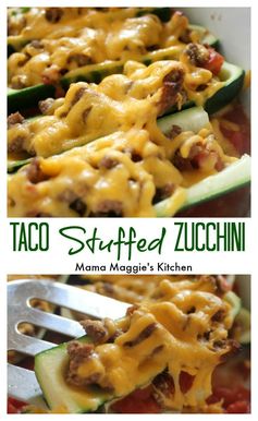 Taco Stuffed Zucchini