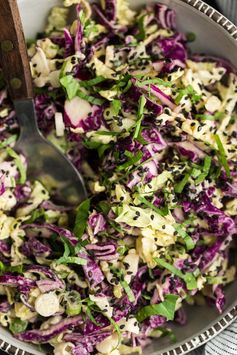 Tahini Cabbage Slaw