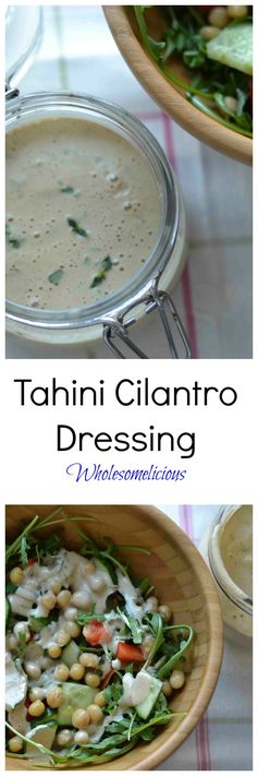 Tahini Cilantro Salad Dressing