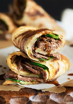 Taiwanese Beef Stuffed Scallion Pancake