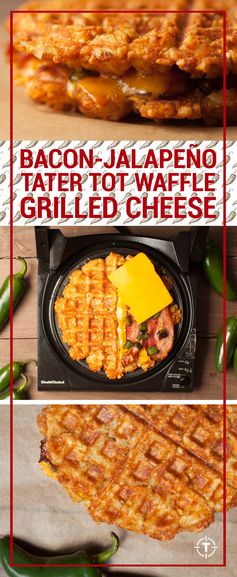 Tater Tot Waffle Grilled Cheese