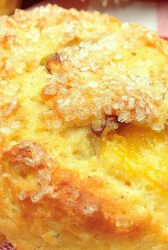 Tender Peach Scones