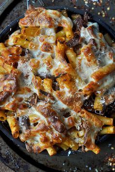 Three Cheese Brisket Ragu Baked Pasta