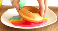 Tie-Dye Rainbow Donuts – Baked & Glazed Doughnut