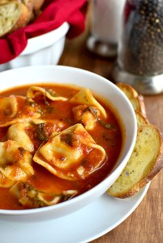 Tomato Basil Soup with Cheese Tortellini