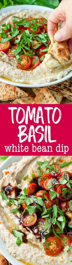 Tomato Basil White Bean Dip