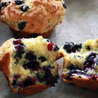 Top Heavy Blueberry Muffins